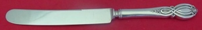 Alvin Chippendale Old Sterling Silver Dinner Knife 10 Inch Blunt Blade (1 of 2)