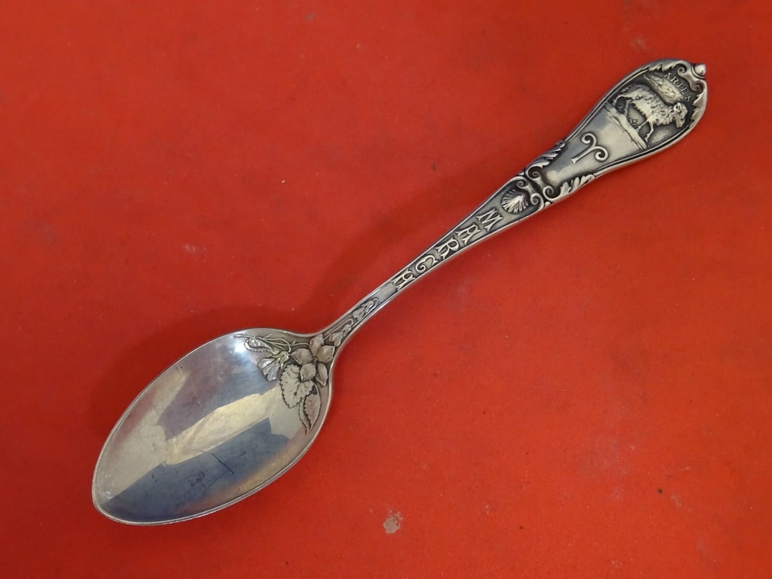 Gorham Zodiac Sterling Silver Demitasse Spoon March Aries 4 1/8" (1 of 4)