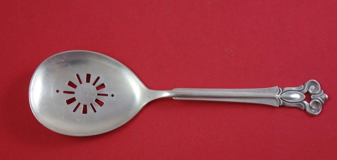 Cohr Monica Sterling Silver Pierced Tomato Server 9 Inch: Cohr Monica Sterling Silver Pierced Tomato Server 9 Inch Presenting the Monica by Cohr Sterling Silver Tomato Server, a beautifully crafted piece in the classic Monica pattern. This all-sterling pierc