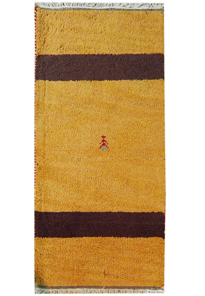 2'4" x 4'4" Light Brown Handcrafted Gabbeh Rug Contemporary Design: 2'4" x 4'4" Light Brown Handcrafted Gabbeh Rug Contemporary Design Free continental US Shipping Introducing the captivating 2' x 4' Light Brown Modern Gabbeh Rug, a contemporary masterpiece that effor