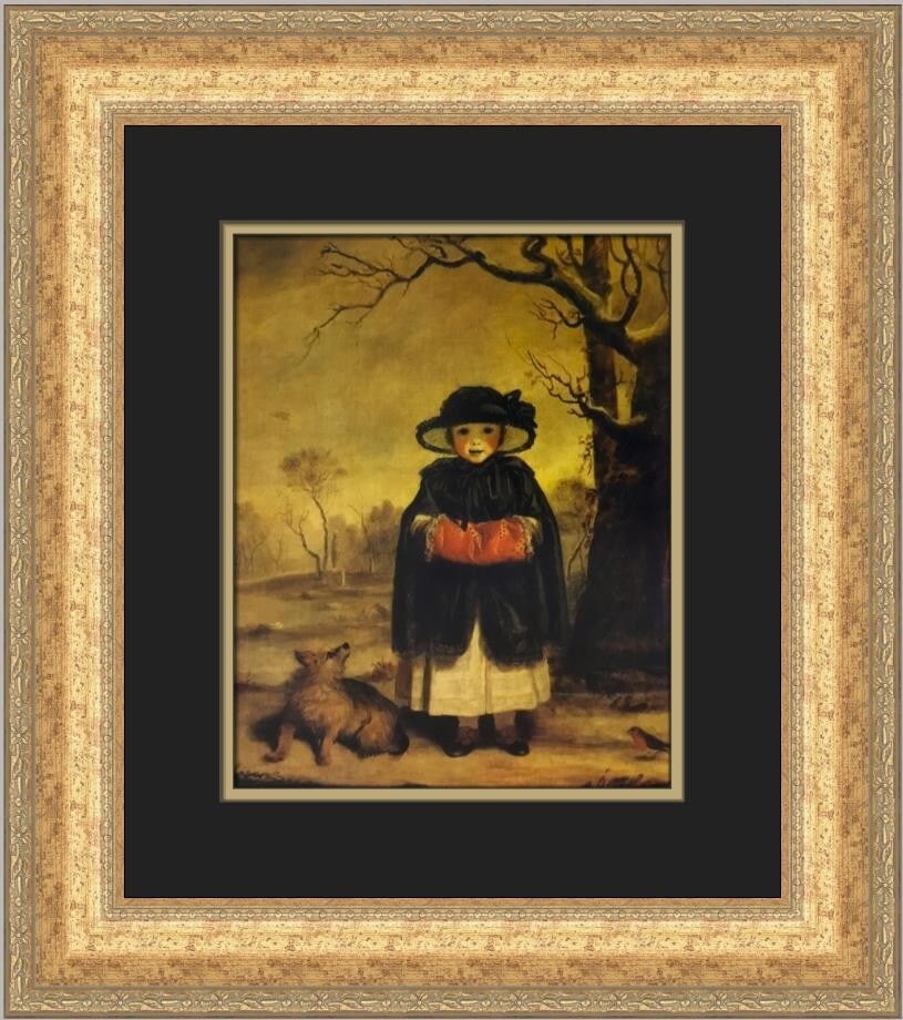 Sir Joshua Reynolds Lady Caroline Scott at Winter Custom Framed Print (1 of 2)