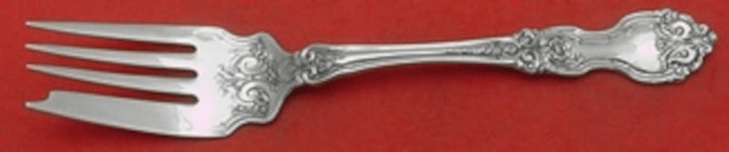 Wallace La Reine Sterling Silver Cold Meat Fork 8 3/8 Inch: Wallace La Reine Sterling Silver Cold Meat Fork 8 3/8 Inch This exquisite serving fork is a part of the La Reine pattern by Wallace, crafted from high-quality sterling silver (.925). Measuring 8 3/8 i