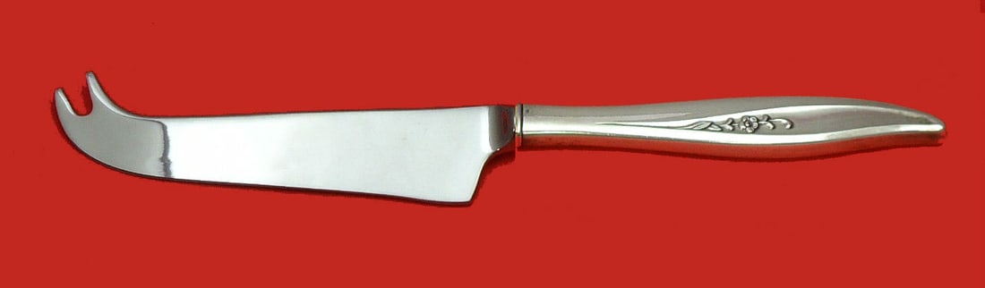 Oneida Twilight Sterling Silver Cheese Knife 8 1/4" Custom Made: Oneida Twilight Sterling Silver Cheese Knife 8 1/4" Custom Made This exquisite cheese knife features a custom-made hollow handle crafted from sterling silver, complemented by a durable stainless steel