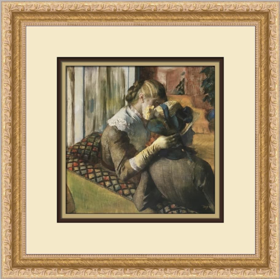 Edgar Degas At The Millner's Custom Framed Lithograph Print (1 of 2)