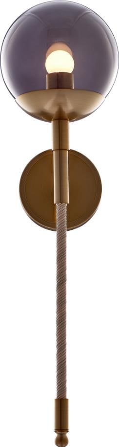 Kalco Boba 1-Light Winter Brass Wall Sconce 26H 7W 7.75D Dimmable (1 of 1)