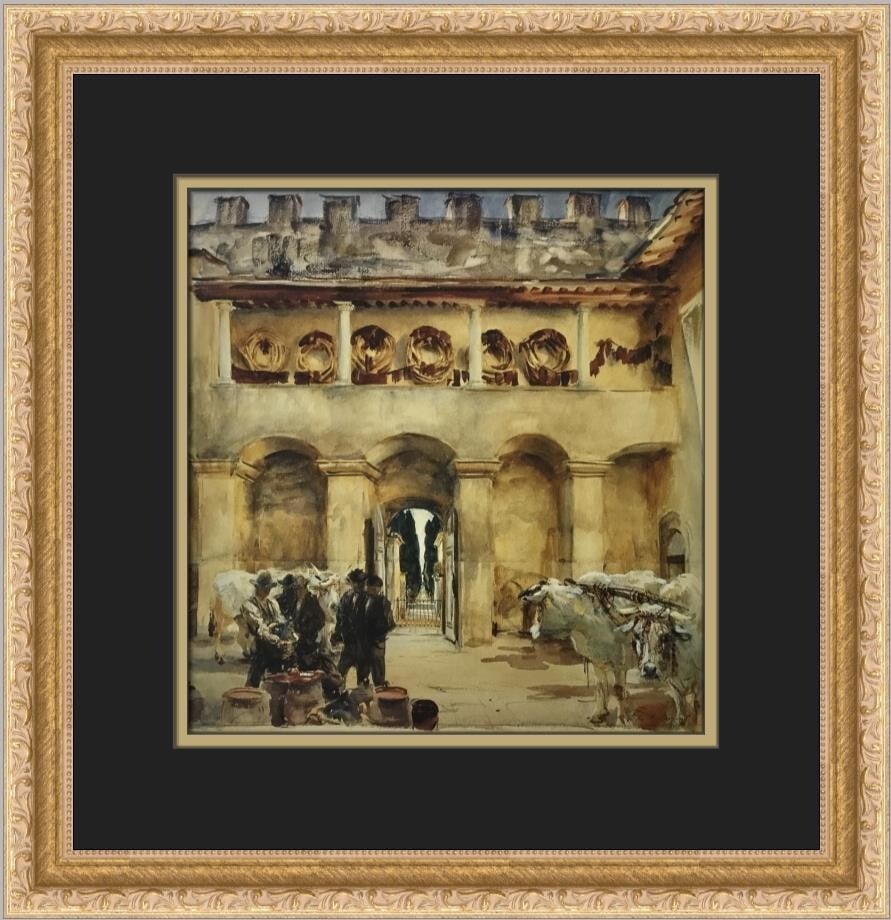 John Singer Sargent Florence Torre Galli Custom Framed Print 15x15 (1 of 2)