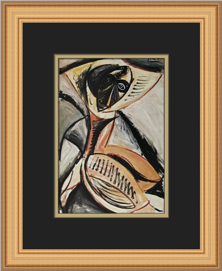 Pablo Picasso Man with Raised Arms Custom Framed Art Print (1 of 2)