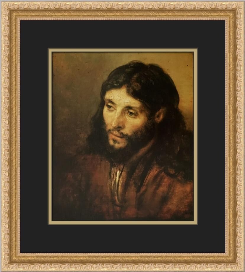 Rembrandt van Rijn The Head of Christ Custom Framed Art Print (1 of 2)