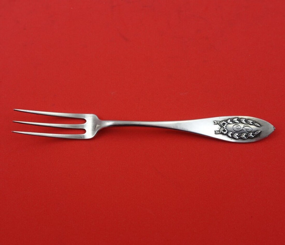 Shreve Napoleonic Sterling Silver Strawberry Fork 5 1/4 Inch: Shreve Napoleonic Sterling Silver Strawberry Fork 5 1/4 Inch Introducing the Napoleonic Sterling Silver Strawberry Fork by Shreve, measuring 5 1/4 inches. This exquisite piece features the elegant Nap