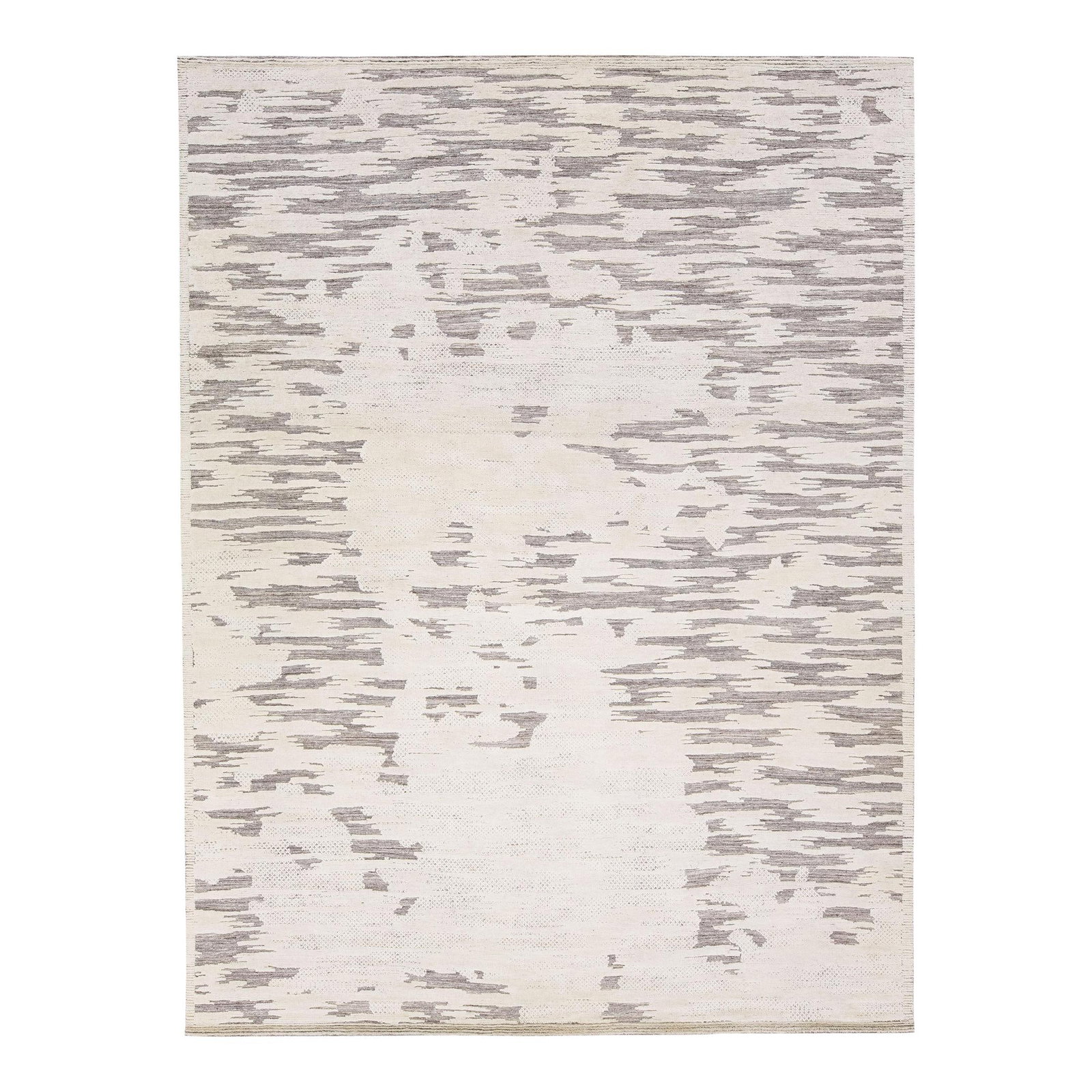 Beige Modern Moroccan Style Wool Rug 10'3" x 13'9": Beige Modern Moroccan Style Wool Rug 10'3" x 13'9" Elevate your space with this exquisite modern Moroccan-style hand-knotted wool rug, designed to bring a touch of elegance and warmth to any room. Fea