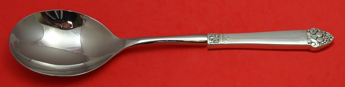 Oneida King Cedric Sterling Silver Casserole Spoon Custom Made 11 1/4 in (1 of 2)