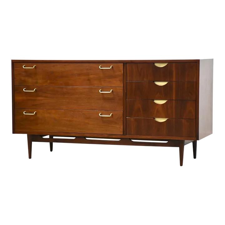 Mid Century Walnut Dresser by Merton Gershun for American of Martinsville (1 of 9)