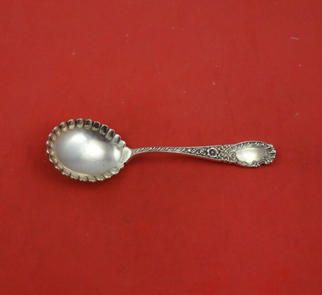 Hamilton & Diesinger Sterling Silver Sugar Spoon 5 3/4 Inch Serving Spoon (1 of 3)