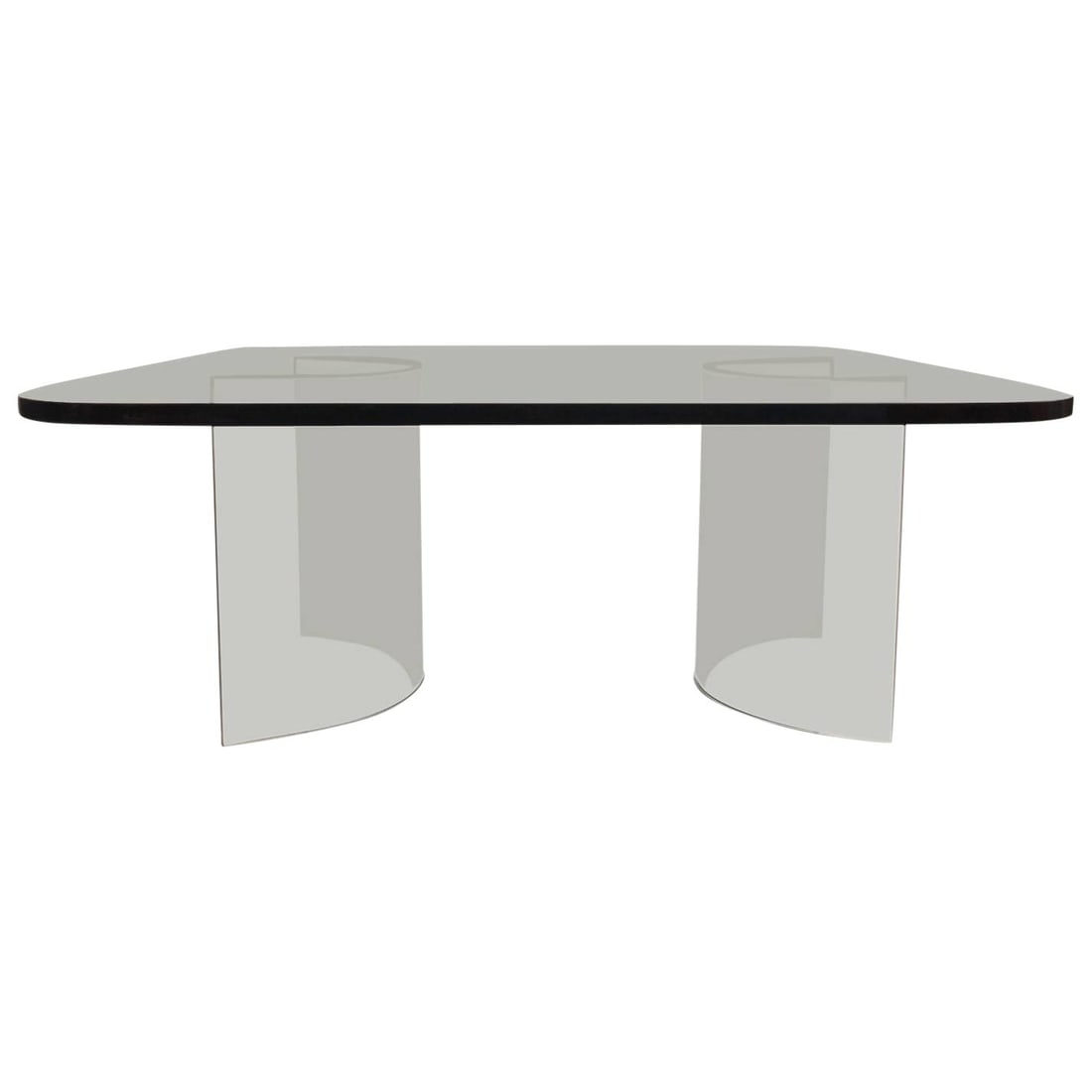 Italian Glass Coffee Table Inspired by Fontana Arte (1 of 10)