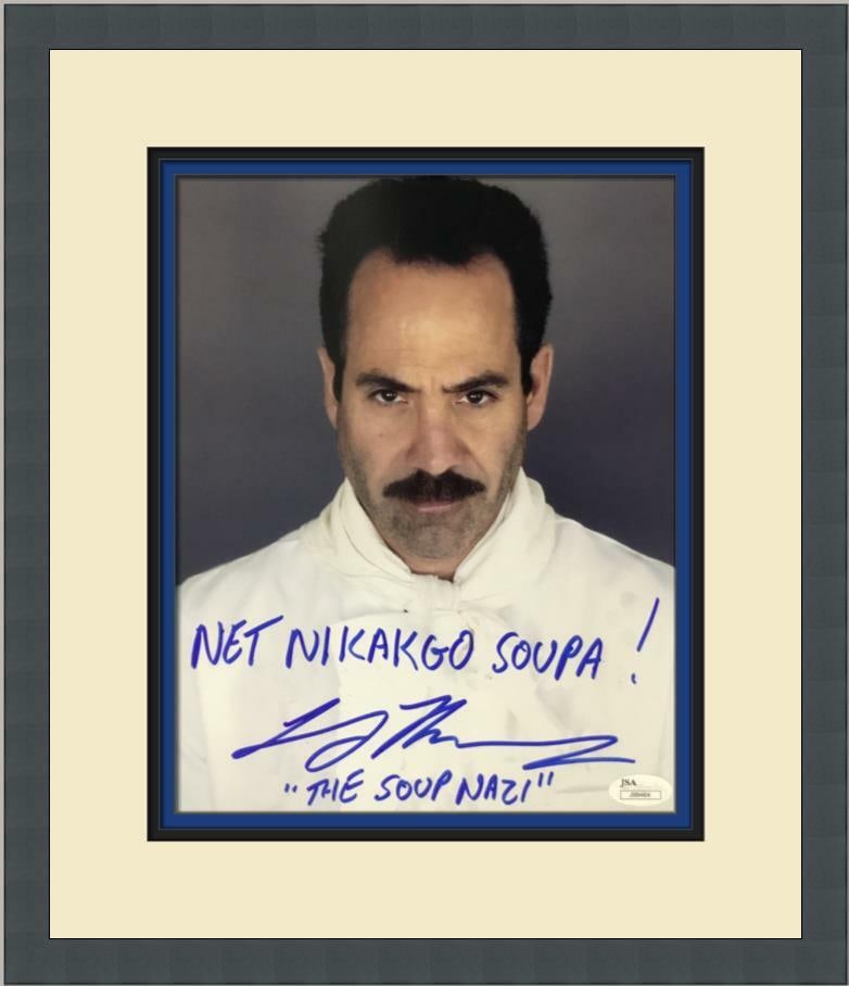 Larry Thomas Signed Seinfeld Soup Nazi Photo Custom Framed JSA COA (1 of 6)