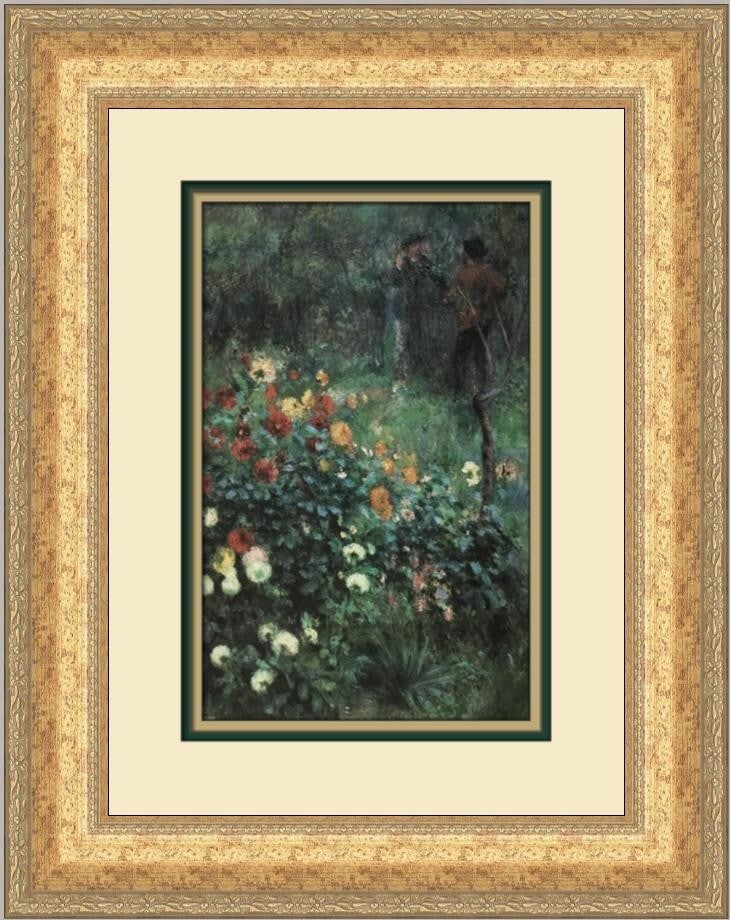 Pierre-Auguste Renoir Garden in Rue Cortot Montmartre Custom Framed Print 1984 (1 of 2)