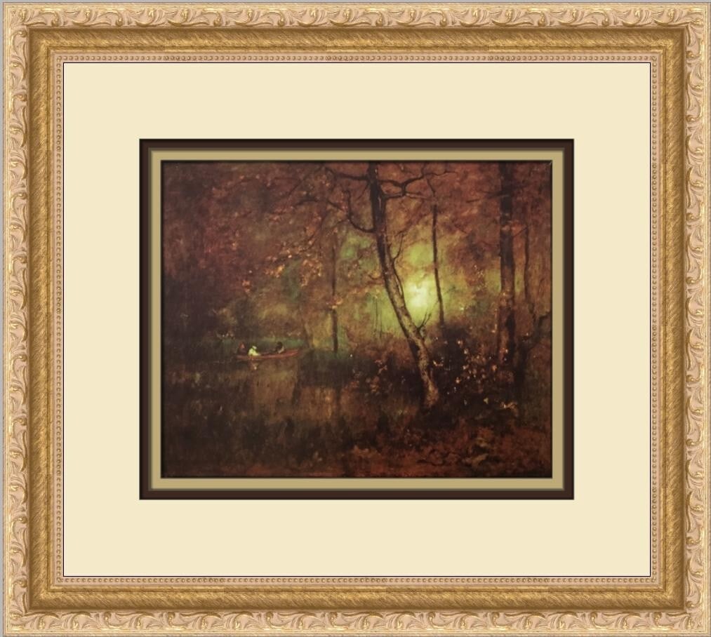 George Inness A Pool in the Woods Custom Framed Print 12x14 Impressionism (1 of 2)