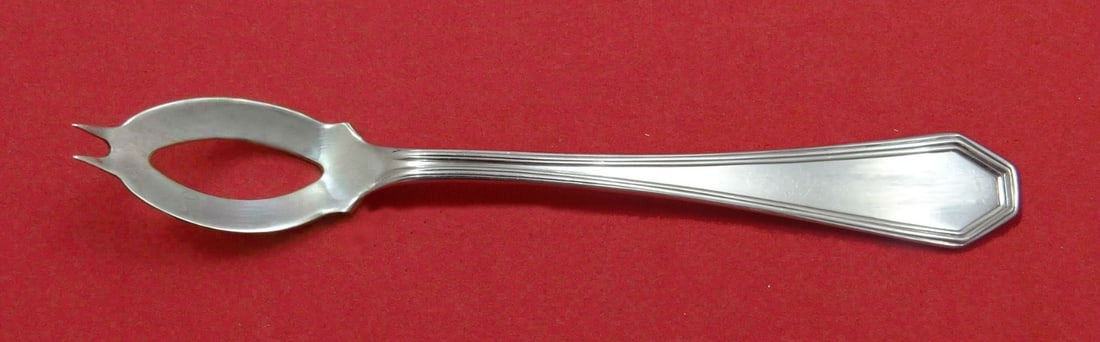 Dominick & Haff Queen Anne Plain Sterling Silver Olive Spoon 5 3/4" (1 of 1)