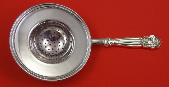 Towle Georgian Sterling Silver Custom Tea Strainer Over Cup (1 of 4)