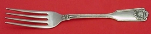 Frank Smith Sterling Silver Fiddle Shell Regular Fork 7 1/4 inches: Frank Smith Sterling Silver Fiddle Shell Regular Fork 7 1/4 inches This exquisite Fiddle Shell regular fork, crafted by Frank Smith, showcases the timeless beauty of sterling silver. Measuring 7 1/4 i
