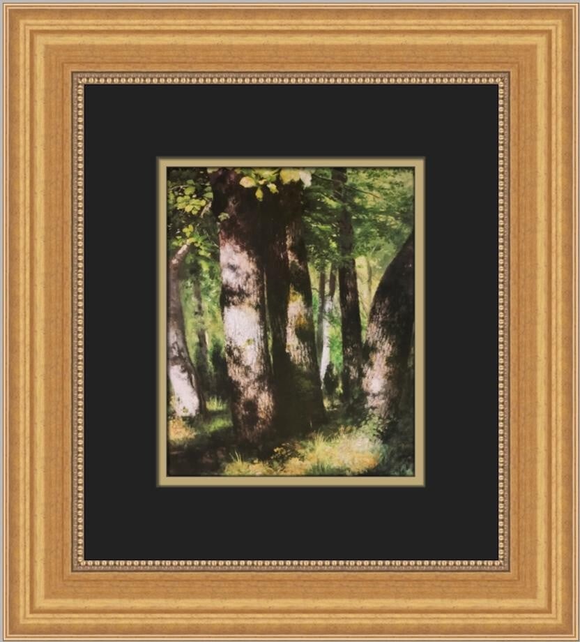 Pierre-Auguste Renoir Trees in the Forest Custom Framed Print 16x14 (1 of 2)