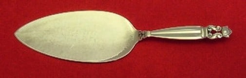 Georg Jensen Acorn Sterling Silver Pastry Server 7.75 Inches (1 of 1)