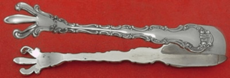 Gorham Strasbourg Sterling Silver Sugar Tong Large 4 3/4 Inch Serving Piece (1 of 2)