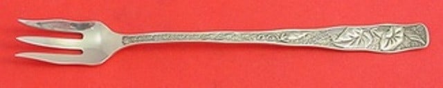 Towle Orchids Sterling Silver Cocktail Fork 6 Inch: Towle Orchids Sterling Silver Cocktail Fork 6 Inch This elegant cocktail fork features a beautiful design in the Orchids pattern by Towle. Crafted from high-quality sterling silver, it measures 6 inch