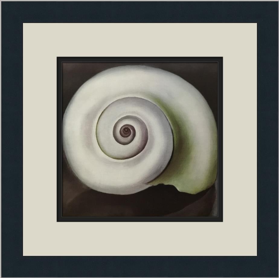 Georgia O'Keeffe Shell I Custom Framed Art Print 1982 (1 of 2)