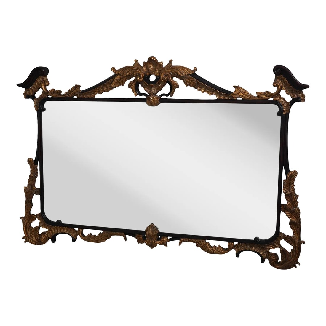 Tuscan Large Carved Frame Mirror by John Richards Gold Gilt Accents (1 of 10)