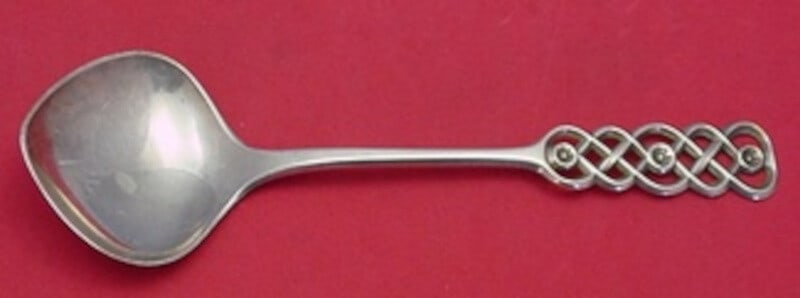 David Andersen Ringebu .830 Silver Serving Spoon 8 3/8 Inch Heirloom (1 of 2)