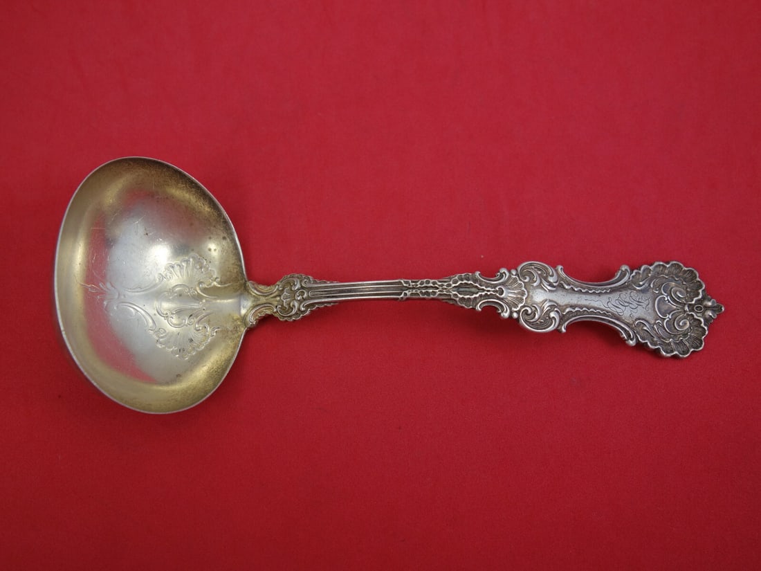 Whiting Pompadour Sterling Silver Gravy Ladle 7.25 inches (1 of 2)