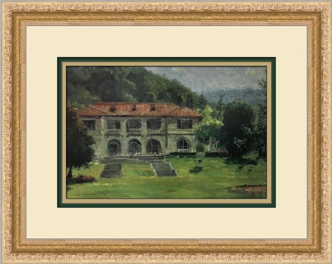 Thomas Kinkade Villa Montalvo Framed Print 12 x 16 Americana Art (1 of 2)