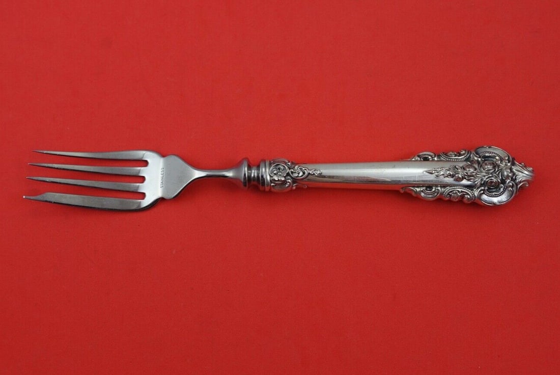 Wallace Grande Baroque Sterling Silver Fish Fork 8 1/4 Inches (1 of 2)