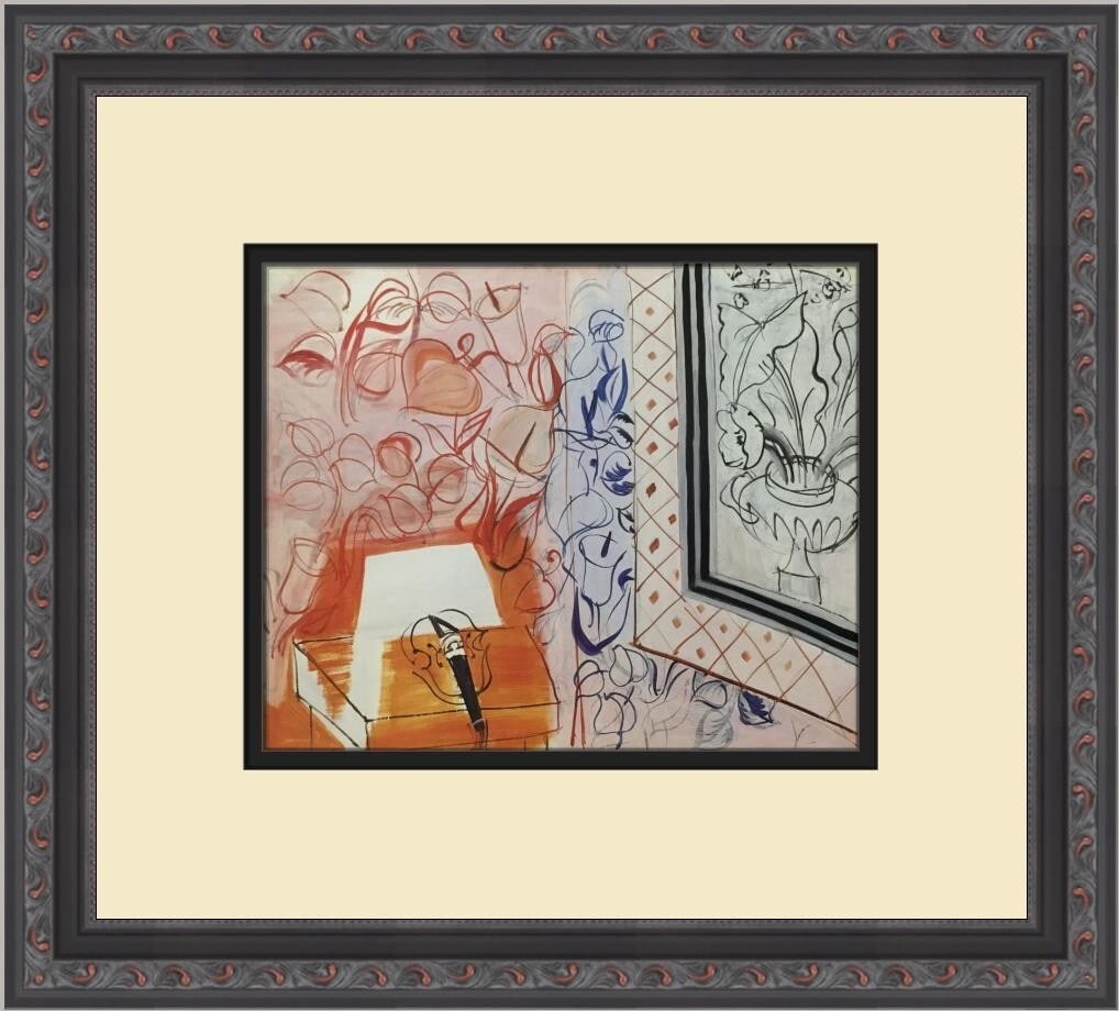 Raoul Duffy Music and the Pink Violin Custom Framed Print 12 x 14 (1 of 2)