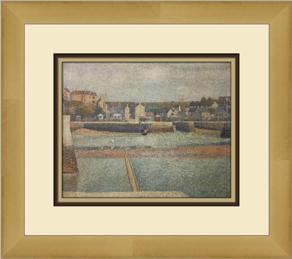 Georges Seurat Port-En-Bessin Outer Harbor Custom Framed Print (1 of 2)