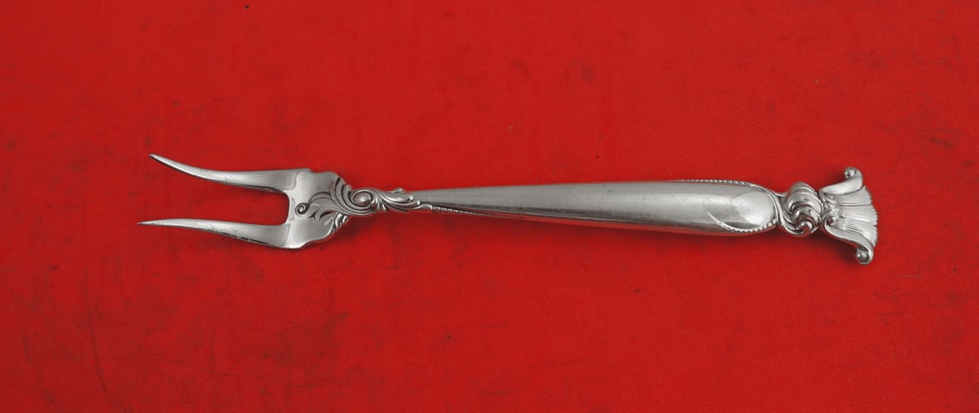 Wallace Romance of the Sea Sterling Silver 2-Tine Pickle Fork 5.5" (1 of 2)