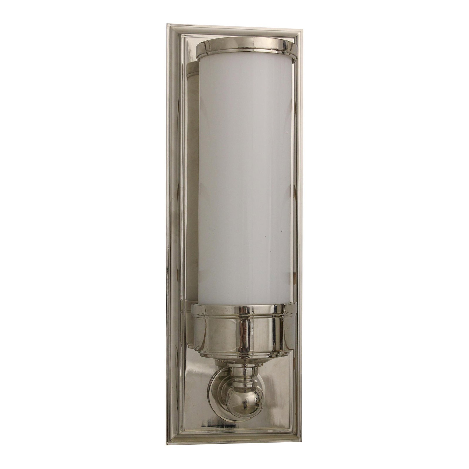 20 Year Old Modern Chrome Glass Wall Sconce 5x5x14 (1 of 7)