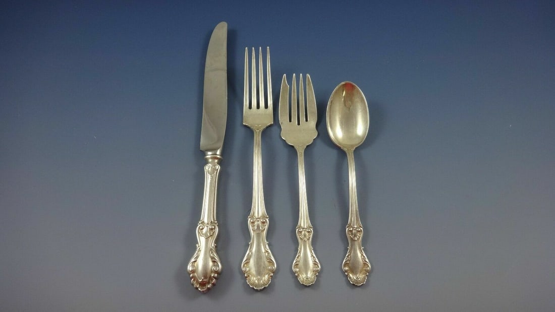 Frank Whiting Georgian Shell Sterling Silver 4-Piece Place Setting (1 of 4)