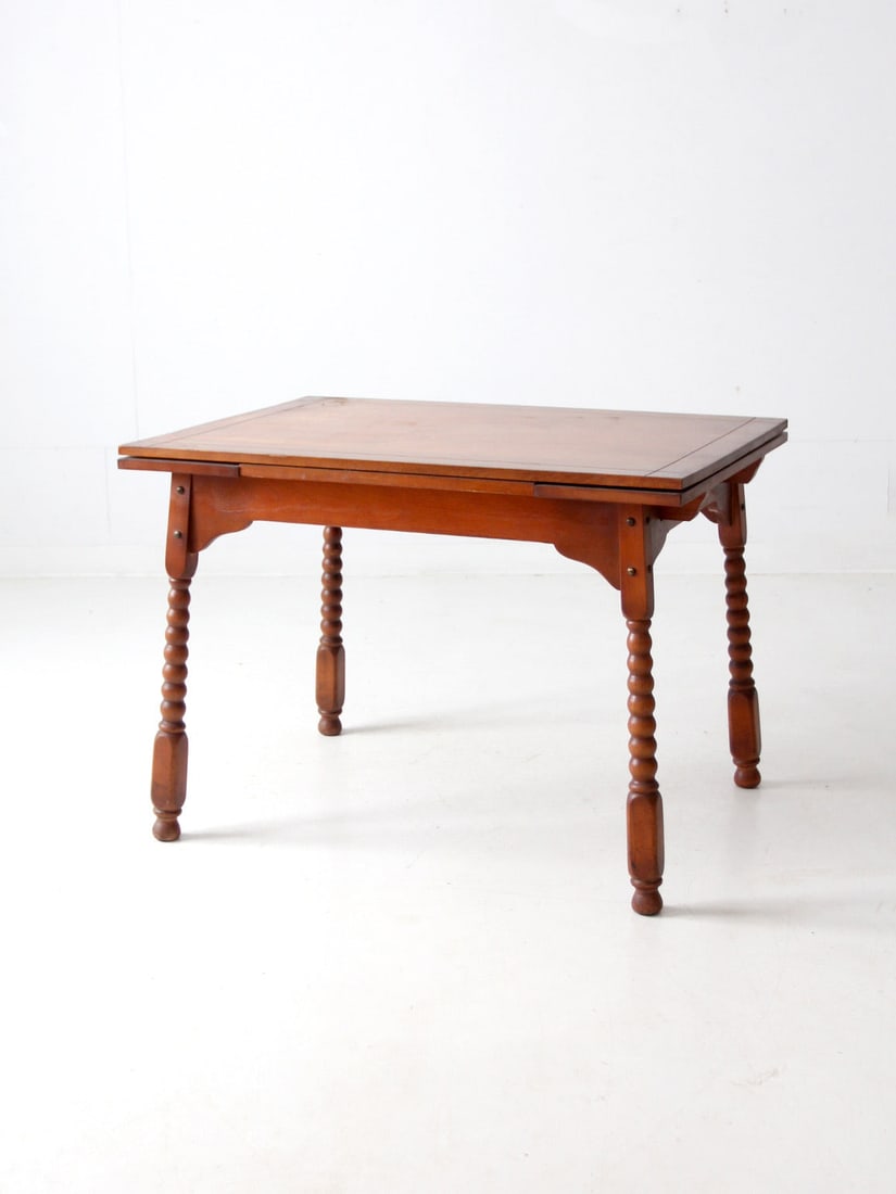 Vintage 1940s Phoenix Chair Co Kitchen Table with Extensions (1 of 18)