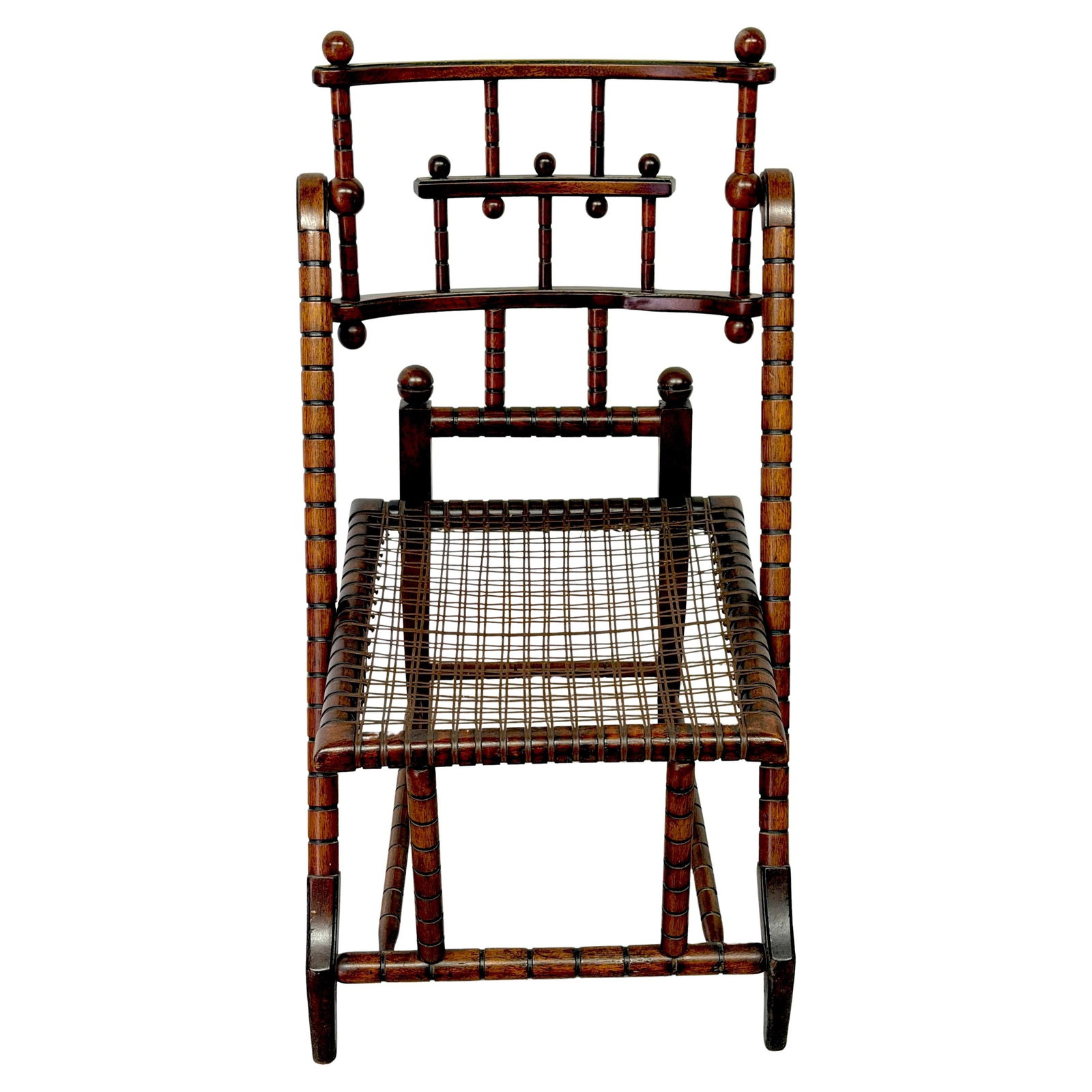 Aesthetic Movement Side Chair by George J Hunzinger Circa 1880-1895: Aesthetic Movement Side Chair by George J Hunzinger Circa 1880-1895 This rare American Aesthetic Movement side chair, crafted circa 1880-1895 by George J. Hunzinger, exemplifies innovative 19th-centur