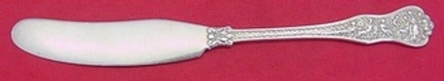 Tiffany & Co Olympian Sterling Silver Butter Spreader 6 Inch Knife: Tiffany & Co Olympian Sterling Silver Butter Spreader 6 Inch Knife This exquisite butter spreader from the Olympian pattern by Tiffany & Co. showcases fine craftsmanship in sterling silver. Measuring