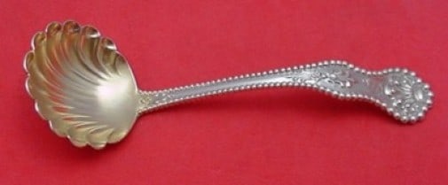 Dominick & Haff Charles II Sterling Silver Mayonnaise Ladle 5 1/8": Dominick & Haff Charles II Sterling Silver Mayonnaise Ladle 5 1/8" This exquisite mayonnaise ladle, crafted by Dominick & Haff, showcases the elegant Charles II pattern. Made from high-quality sterlin