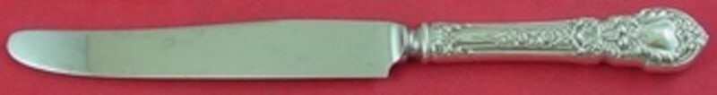 Lunt Charles II Sterling Silver Knife 9 1/8 Inch Heirloom Flatware: Lunt Charles II Sterling Silver Knife 9 1/8 Inch Heirloom Flatware This exquisite knife is part of the Charles II pattern by Lunt, crafted from high-quality sterling silver with a hollow handle and a