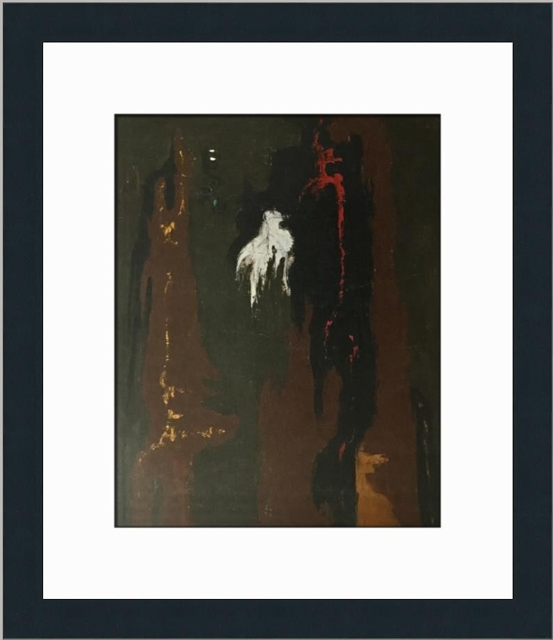 Clyfford Still Untitled Custom Framed Abstract Expressionism Print 17x15: Clyfford Still Untitled Custom Framed Abstract Expressionism Print 17x15 This stunning custom framed print by renowned artist Clyfford Still features his iconic abstract expressionism style, encapsula