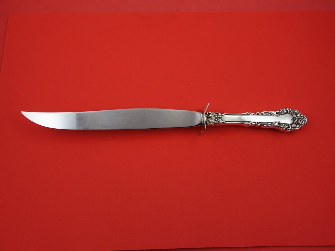 Reed and Barton Grande Renaissance Sterling Silver Roast Carving Knife 13.5 Inch: Reed and Barton Grande Renaissance Sterling Silver Roast Carving Knife 13.5 Inch This exquisite roast carving knife is part of the Grande Renaissance pattern by Reed and Barton, showcasing a beautiful