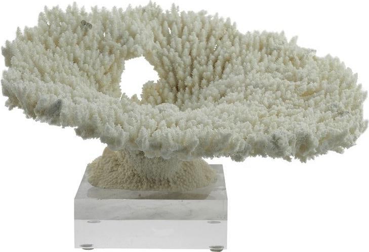 Handmade Coastal Coral Sculpture 15 Inch Acrylic Centerpiece: Handmade Coastal Coral Sculpture 15 Inch Acrylic Centerpiece This exquisite Traditional Handmade Coral Centerpiece is a stunning sculpture that adds a coastal charm to any space. Crafted with care, it