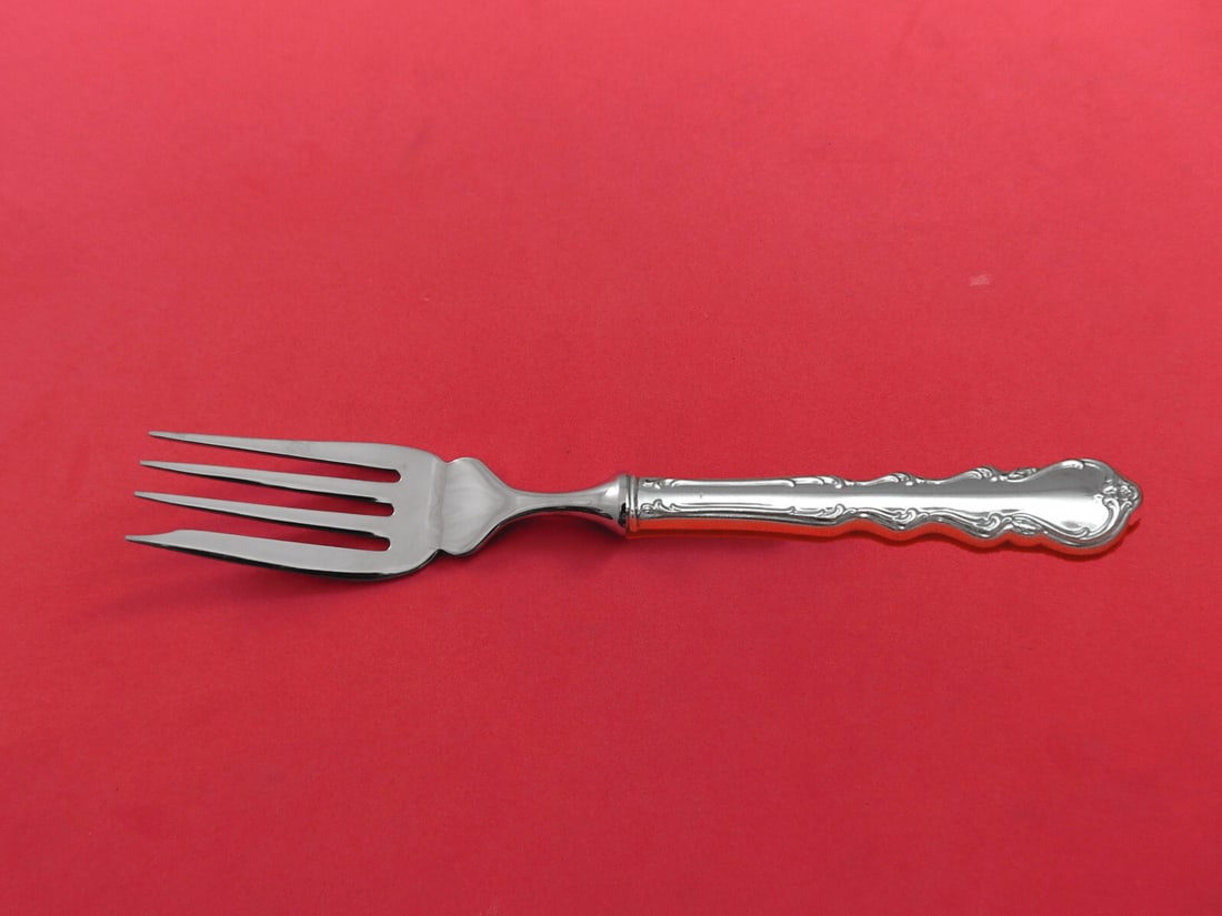 Angelique International Sterling Silver Custom Fish Fork 8 Inch Notched Tine: Angelique International Sterling Silver Custom Fish Fork 8 Inch Notched Tine This exquisite fish fork from the Angelique pattern by International Sterling is a must-have for any silverware collection.