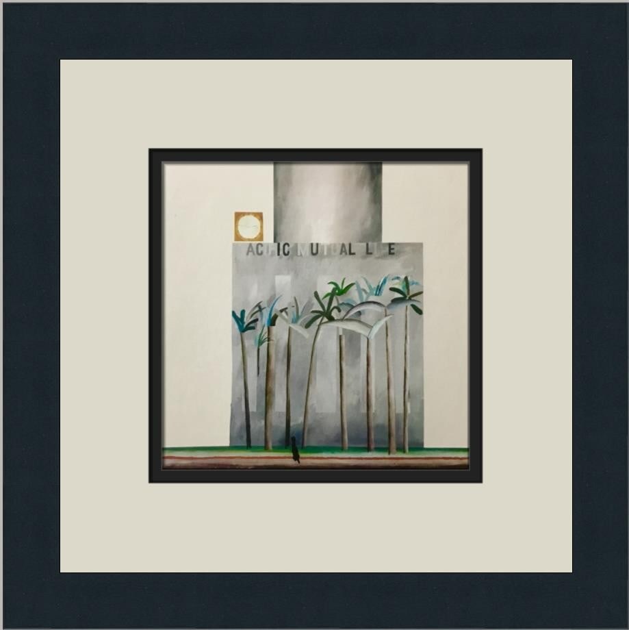 David Hockney Building Pershing Square Framed Print 1973: David Hockney Building Pershing Square Framed Print 1973 This stunning custom framed print by renowned artist David Hockney features the iconic Building Pershing Square in Los Angeles, showcasing his