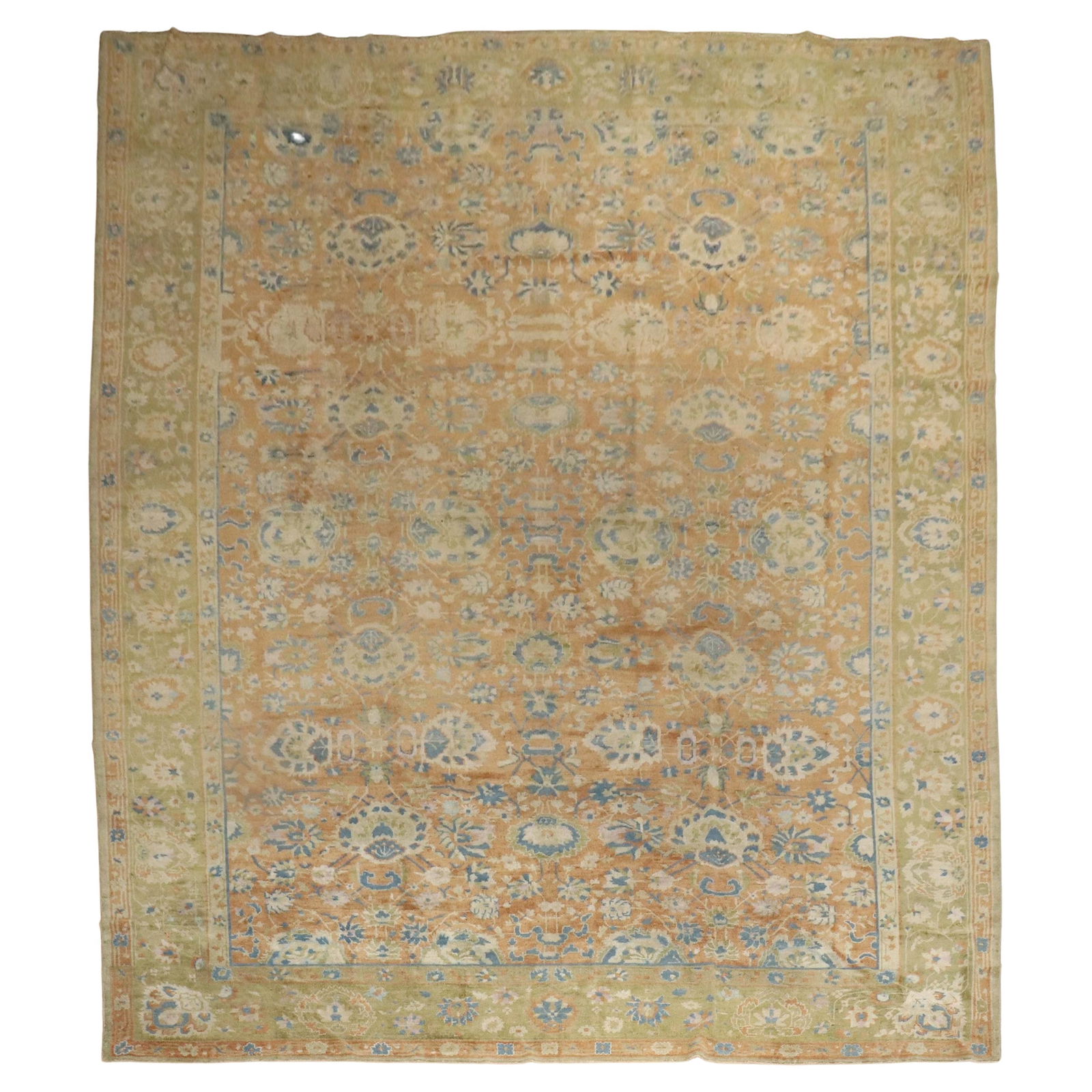 Antique Large Chinese Carpet Early 20th Century Wool Hand-Knotted: Antique Large Chinese Carpet Early 20th Century Wool Hand-Knotted Discover the beauty of this early 20th-century large Chinese carpet, a stunning example from the Zabihi Collection. This oversize deco